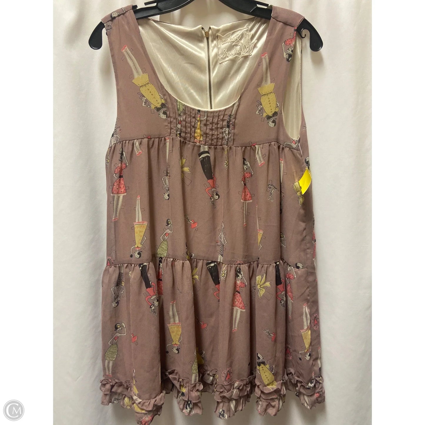 Top Sleeveless By Clothes Mentor In Brown, Size: L