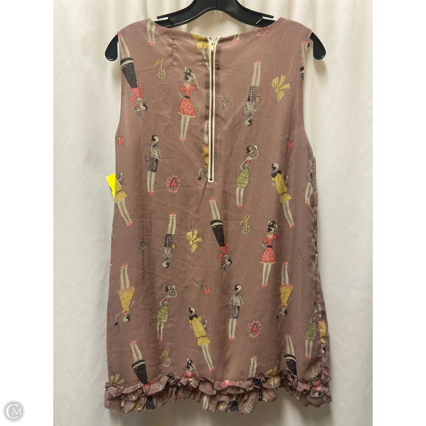 Top Sleeveless By Clothes Mentor In Brown, Size: L
