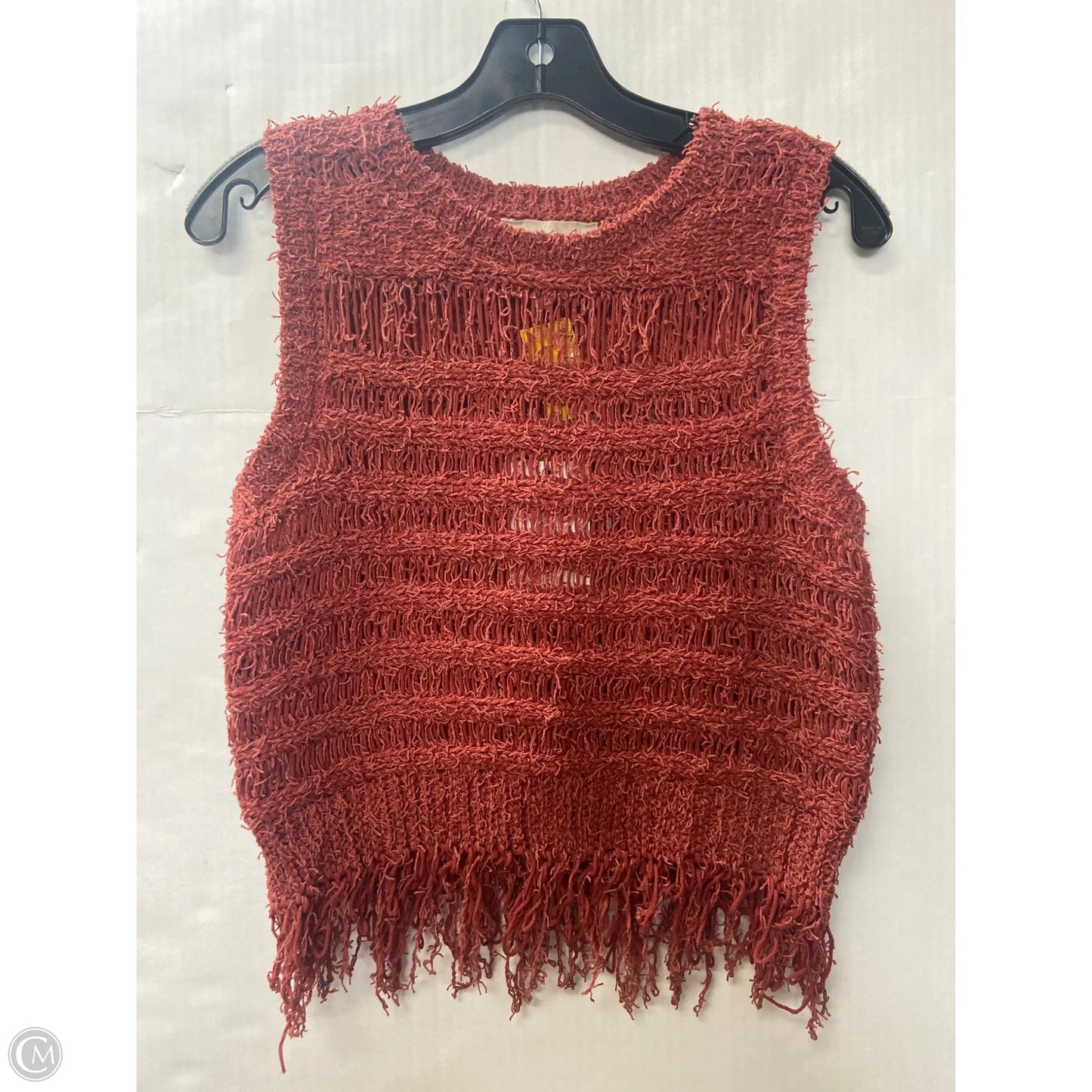 Top Sleeveless By Moon River In Orange, Size: S