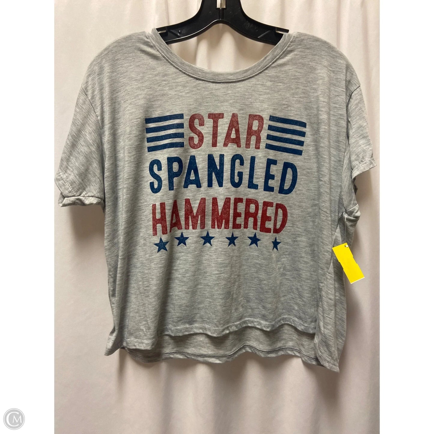 Top Short Sleeve By Clothes Mentor In Grey, Size: S