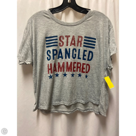 Top Short Sleeve By Clothes Mentor In Grey, Size: S
