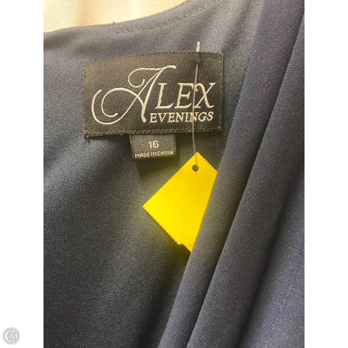 Dress Casual Maxi By Alex Evenings In Navy, Size: Xl