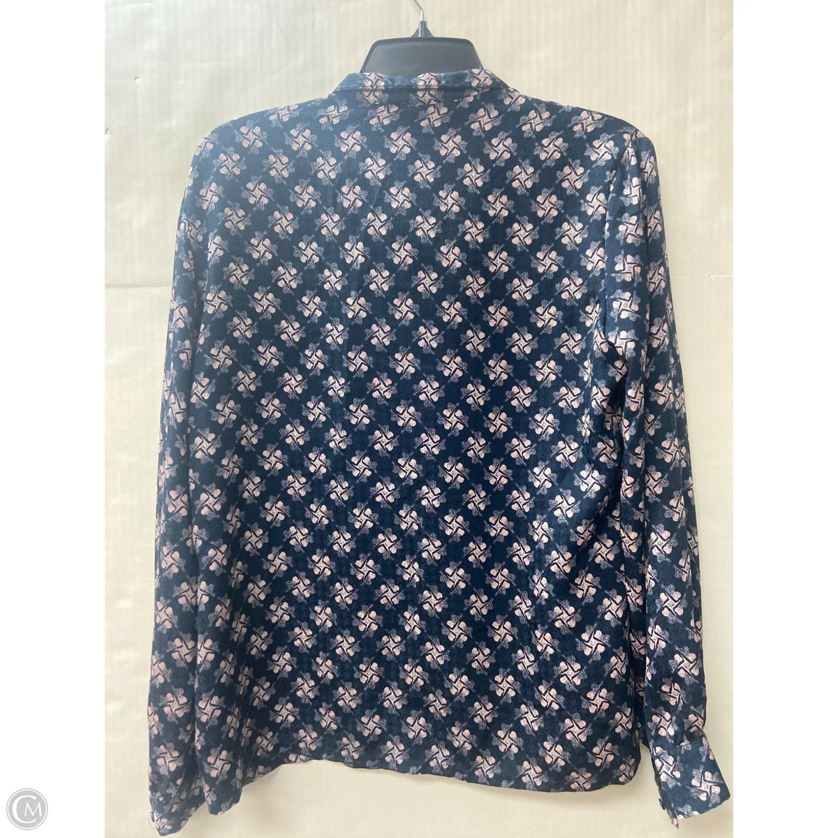 Top Long Sleeve By Pendleton In Navy, Size: S