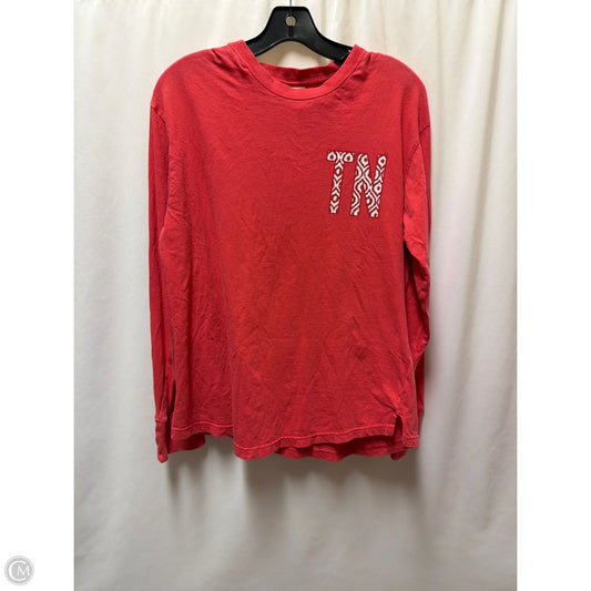 Top Long Sleeve By Clothes Mentor In Red, Size: S