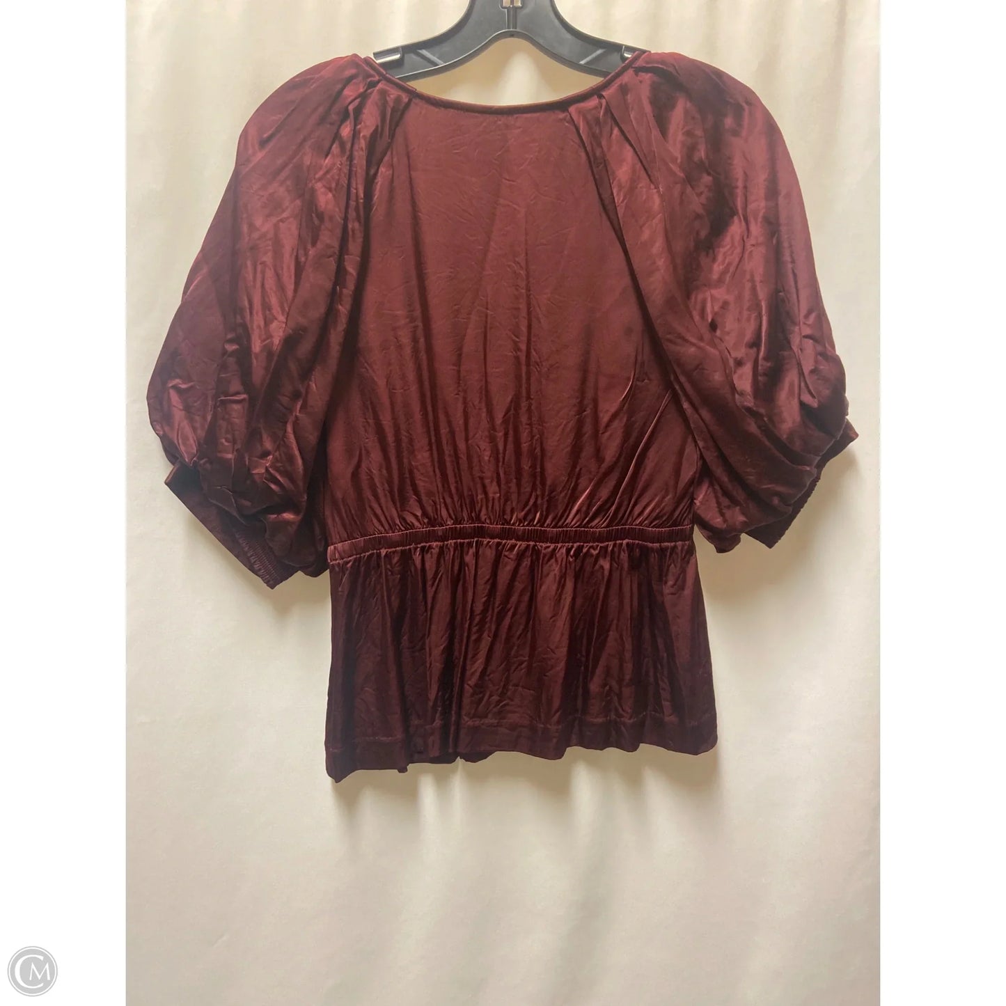 Top Short Sleeve By Madewell In Maroon, Size: M