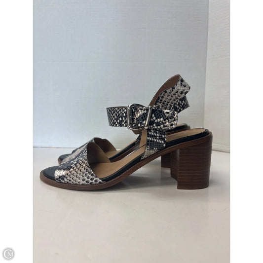 Shoes Heels Block By Franco Sarto In Animal Print, Size: 9