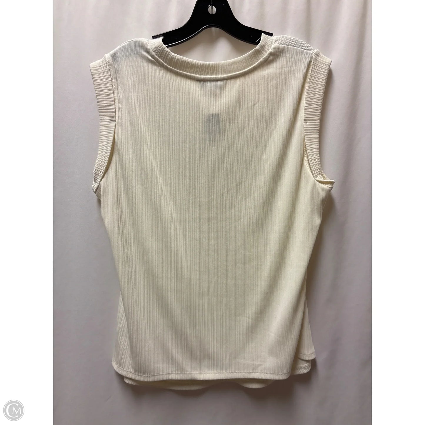 Top Sleeveless By Clothes Mentor In White, Size: 2x