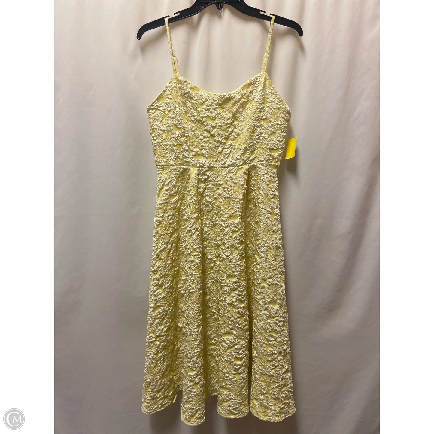 Dress Casual Midi By Clothes Mentor In Yellow, Size: L