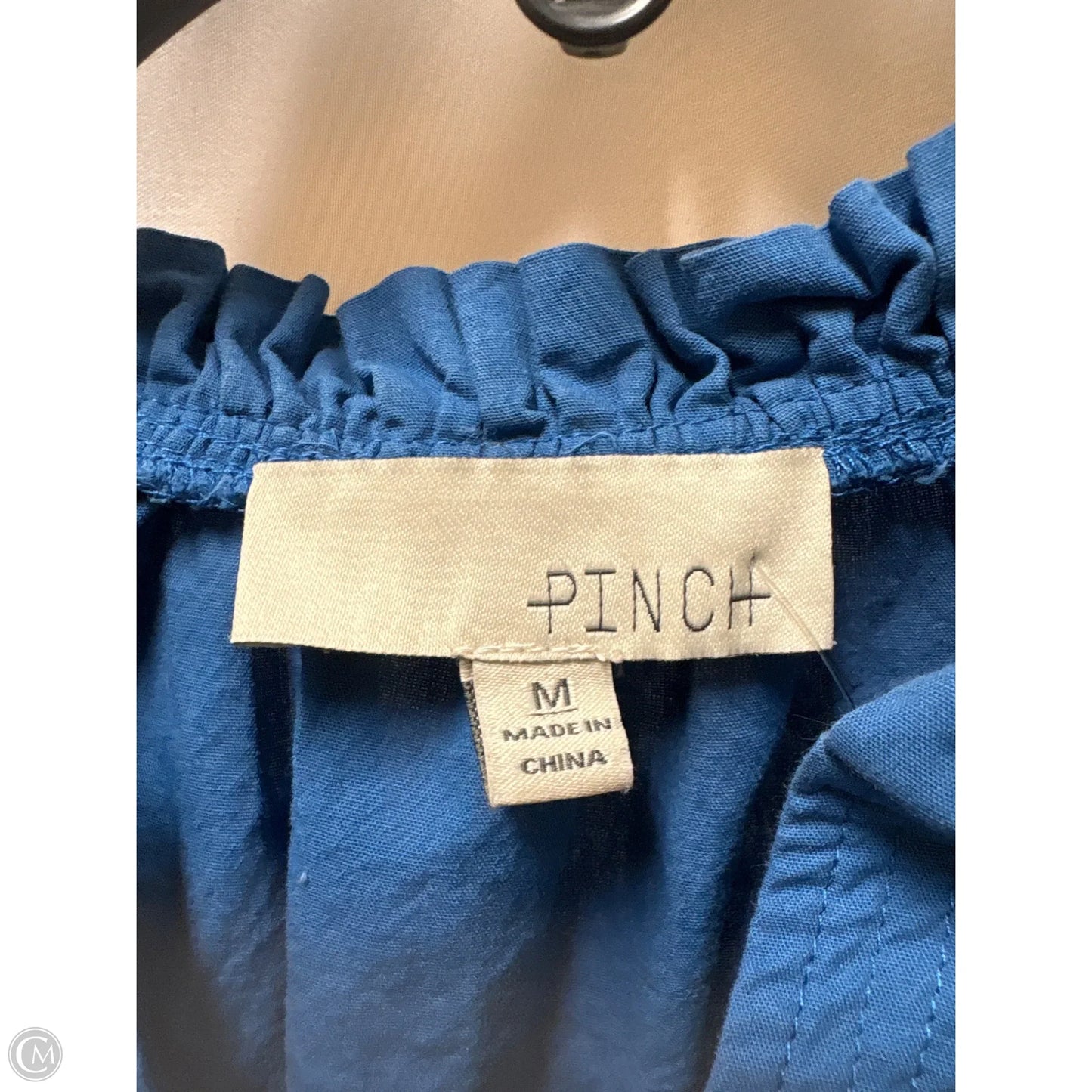 Top Short Sleeve By Pinch In Blue, Size: M