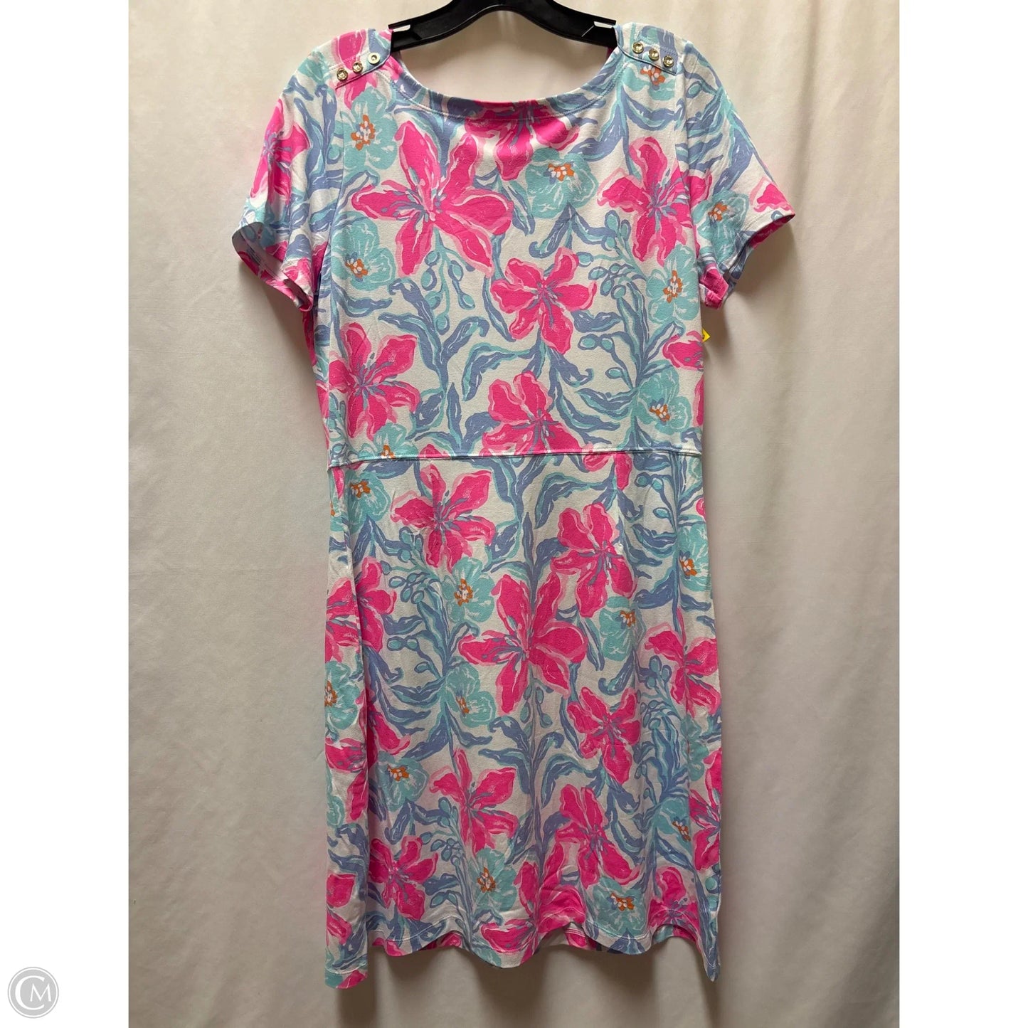 Dress Designer By Lilly Pulitzer In Blue & Pink, Size: L