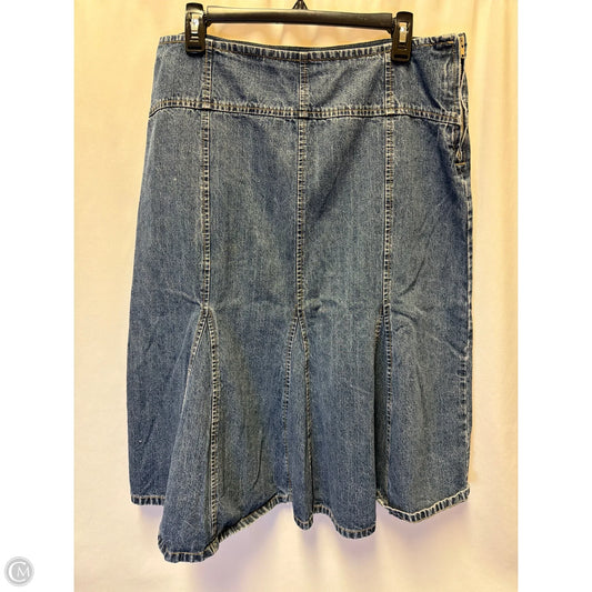 Skirt Maxi By Liz And Co In Blue Denim, Size: L