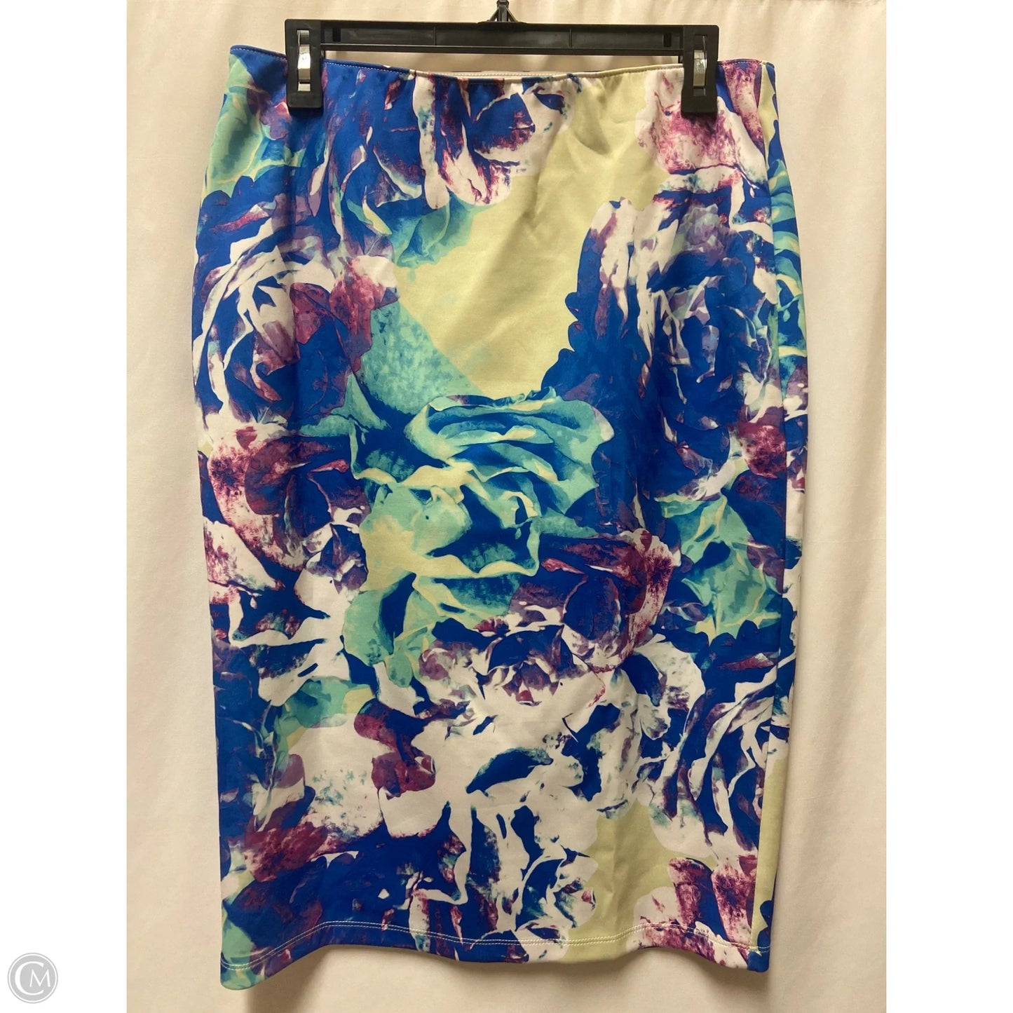Skirt Midi By Apt 9 In Blue, Size: L