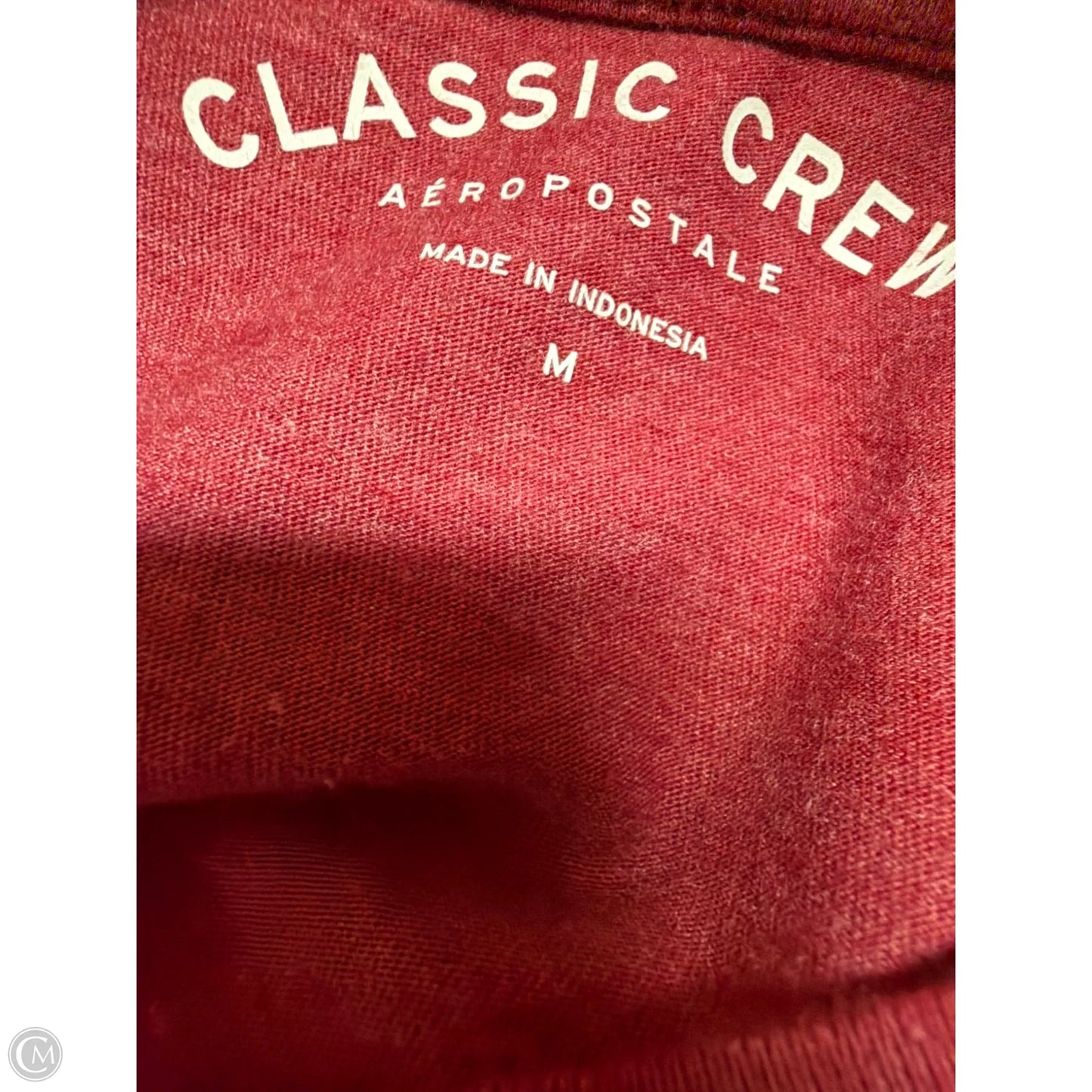 Top Short Sleeve By Aeropostale In Maroon, Size: M