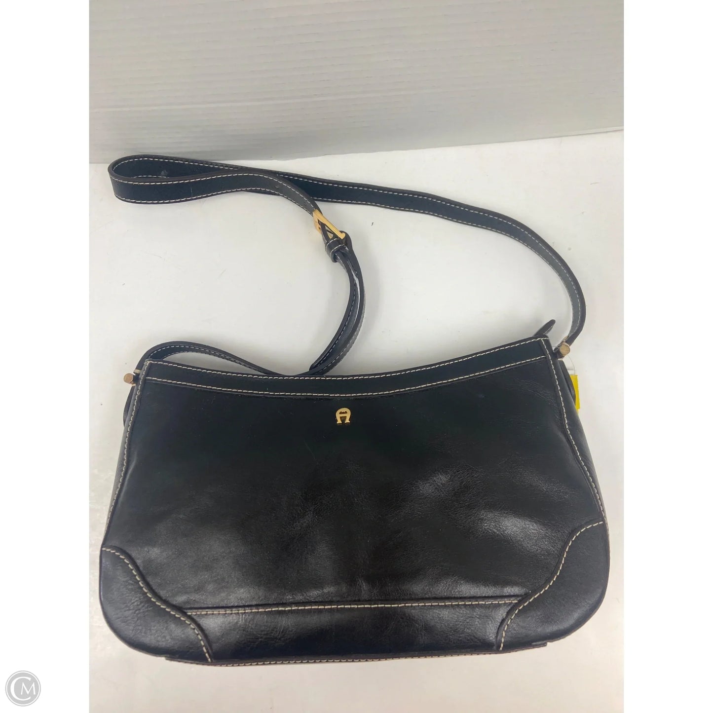 Handbag Leather By Etienne Aigner, Size: Medium