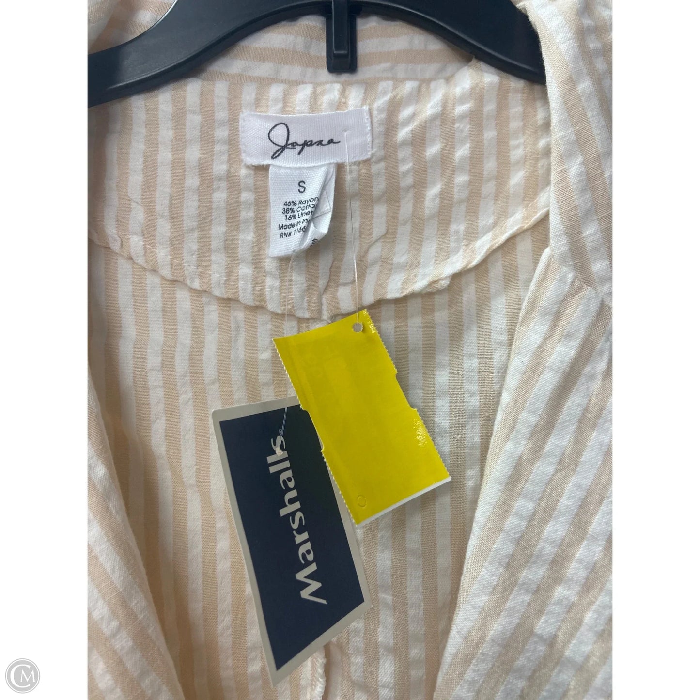 Vest Other By Japna In Tan & White, Size: S