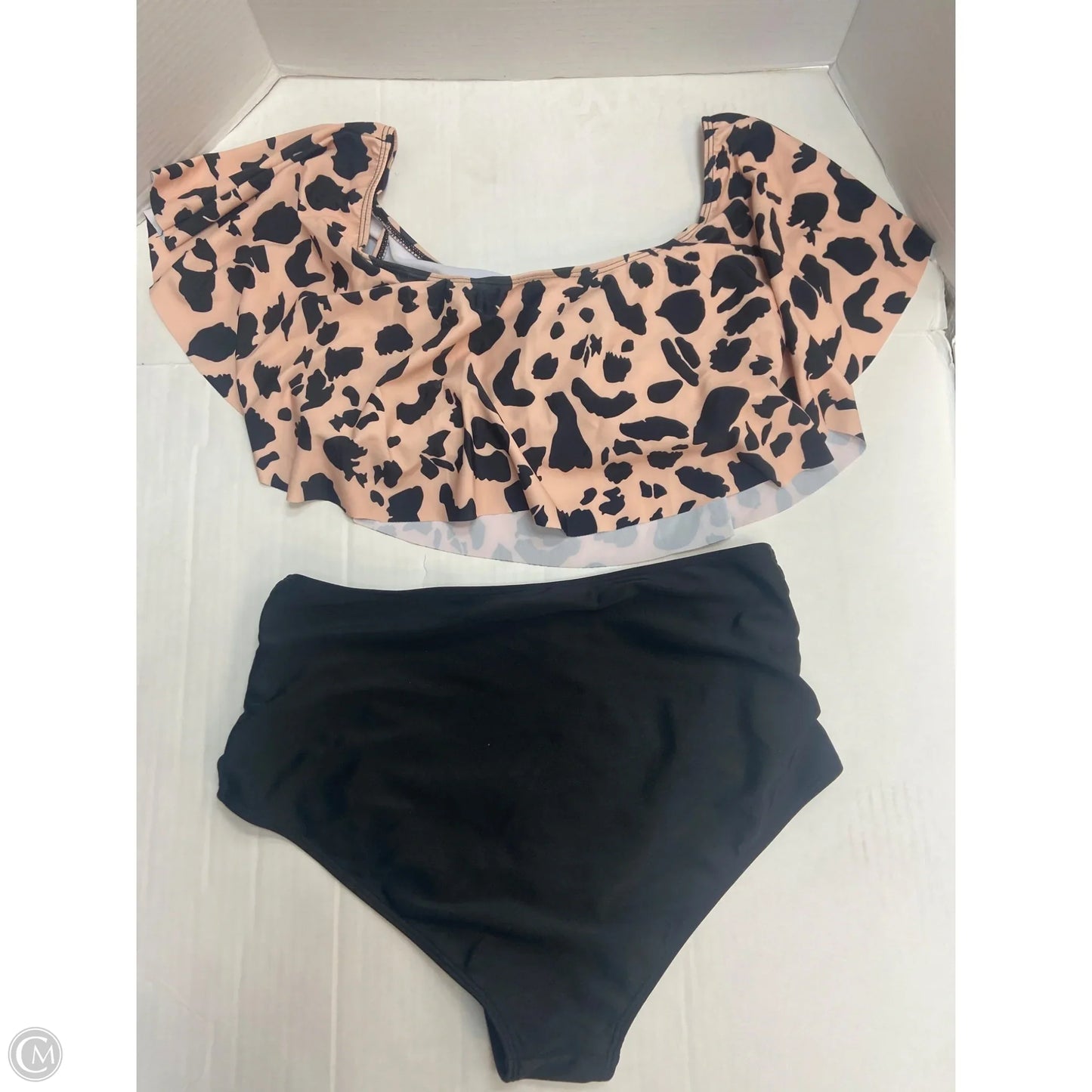 Swimsuit 2pc By Clothes Mentor In Peach, Size: 1x