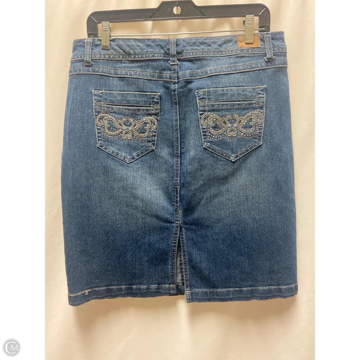 Skirt Mini & Short By Bandolino In Blue Denim, Size: 10