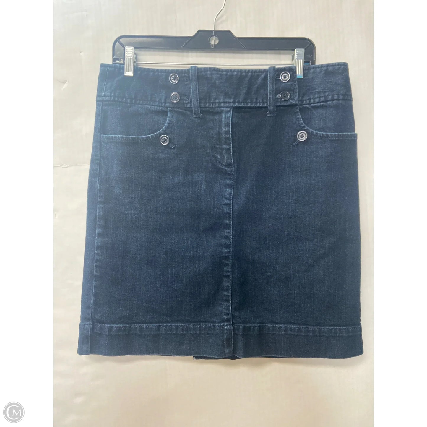Skirt Mini & Short By Loft In Blue Denim, Size: 10