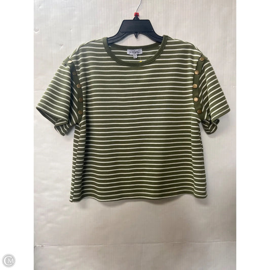 Top Short Sleeve By Polygram In Green, Size: S