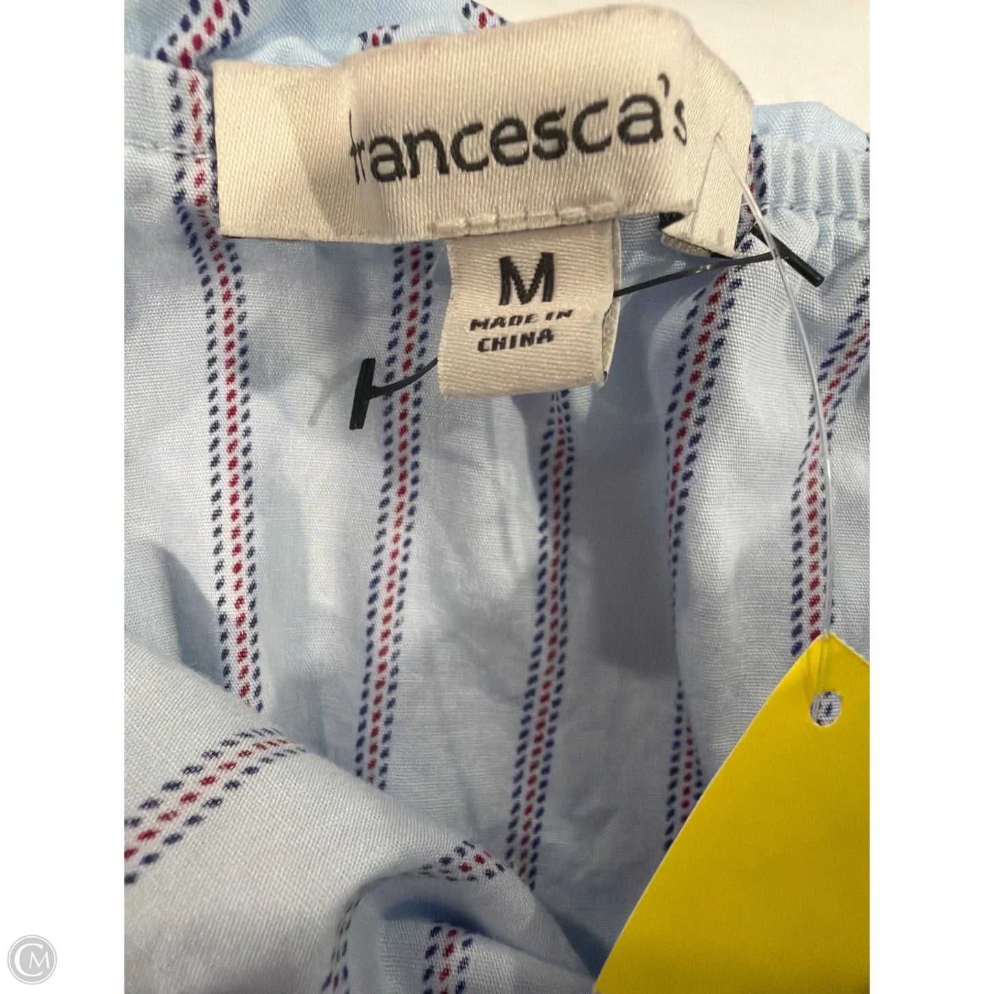 Top Sleeveless By Francesca’s In Blue, Size: M