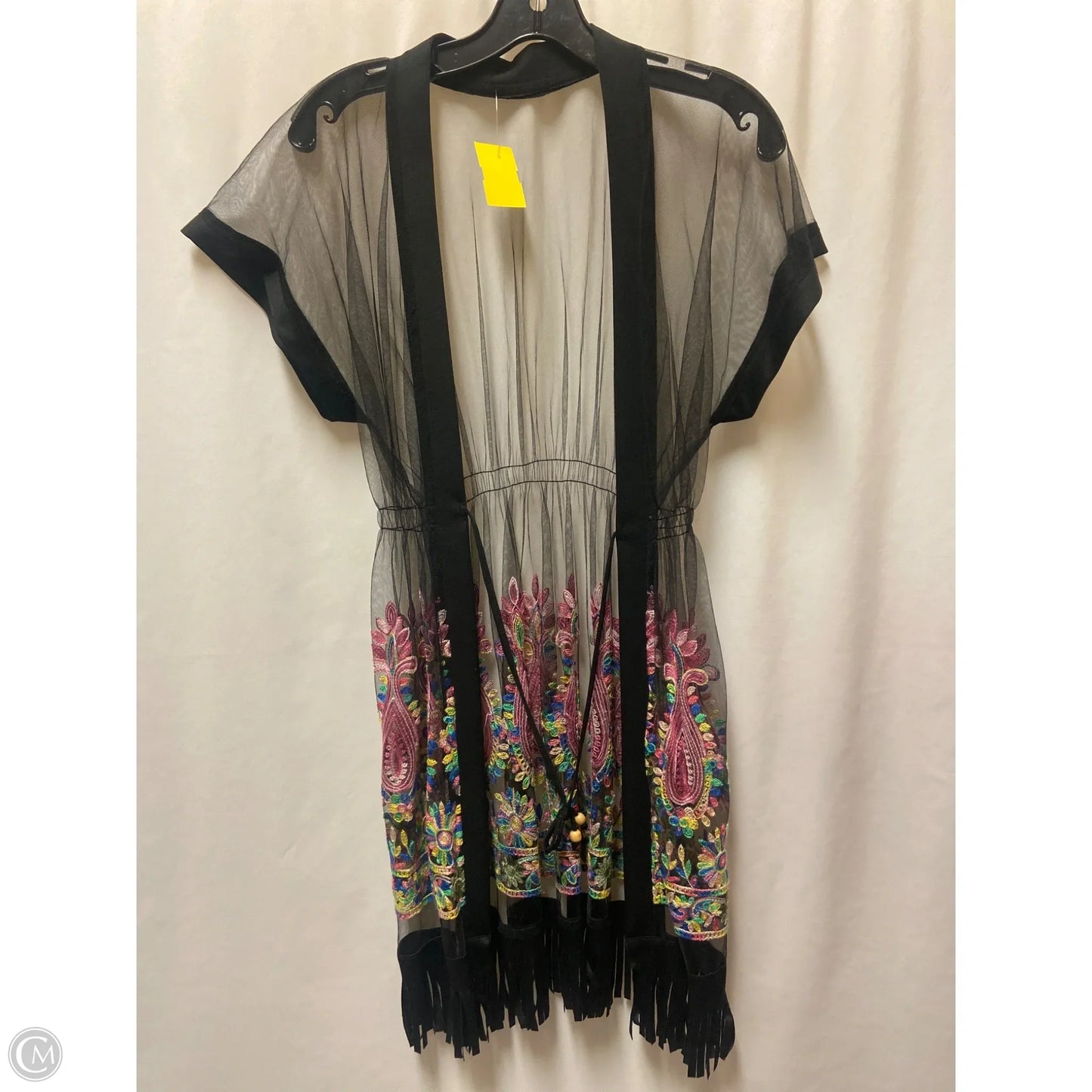 Swimwear Cover-up By Clothes Mentor In Black, Size: M