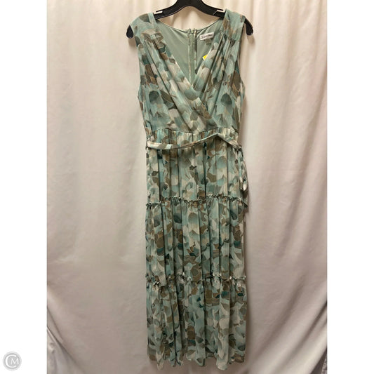 Dress Casual Maxi By Calvin Klein In Green, Size: L