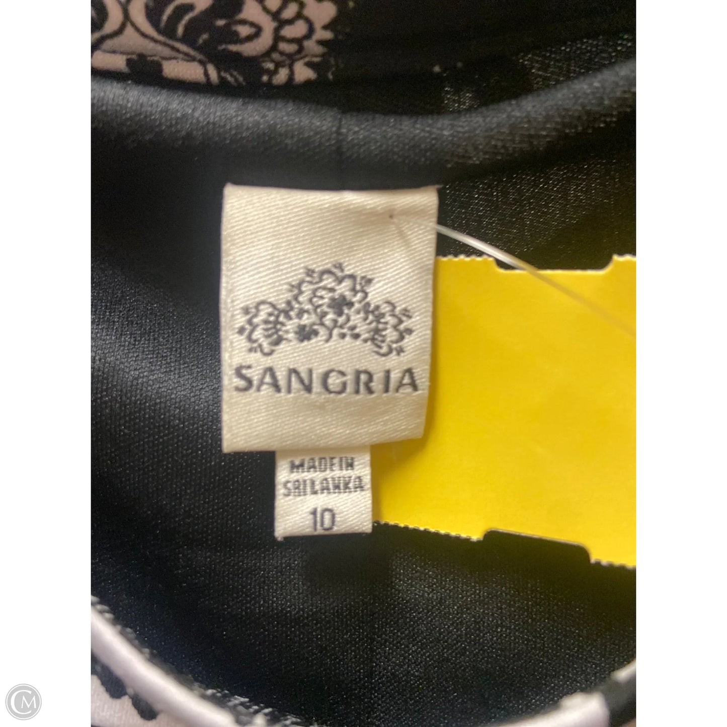 Dress Casual Midi By Sangria In Black & White, Size: M