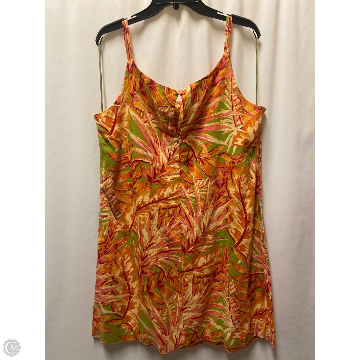 Dress Casual Midi By C And C In Orange, Size: Xl