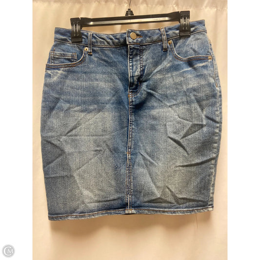Skirt Mini & Short By Faded Glory In Blue Denim, Size: 10