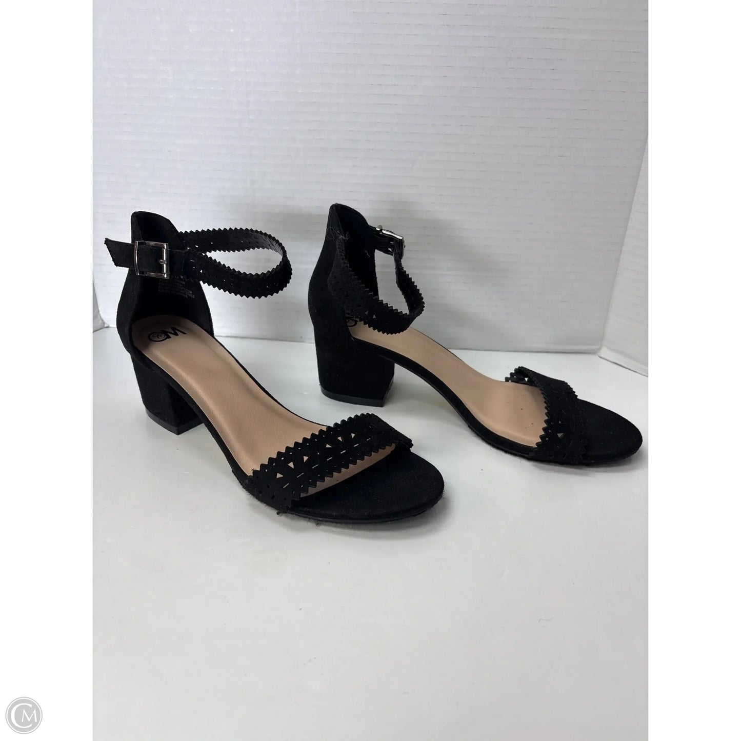 Shoes Heels Block By Clothes Mentor In Black, Size: 7.5