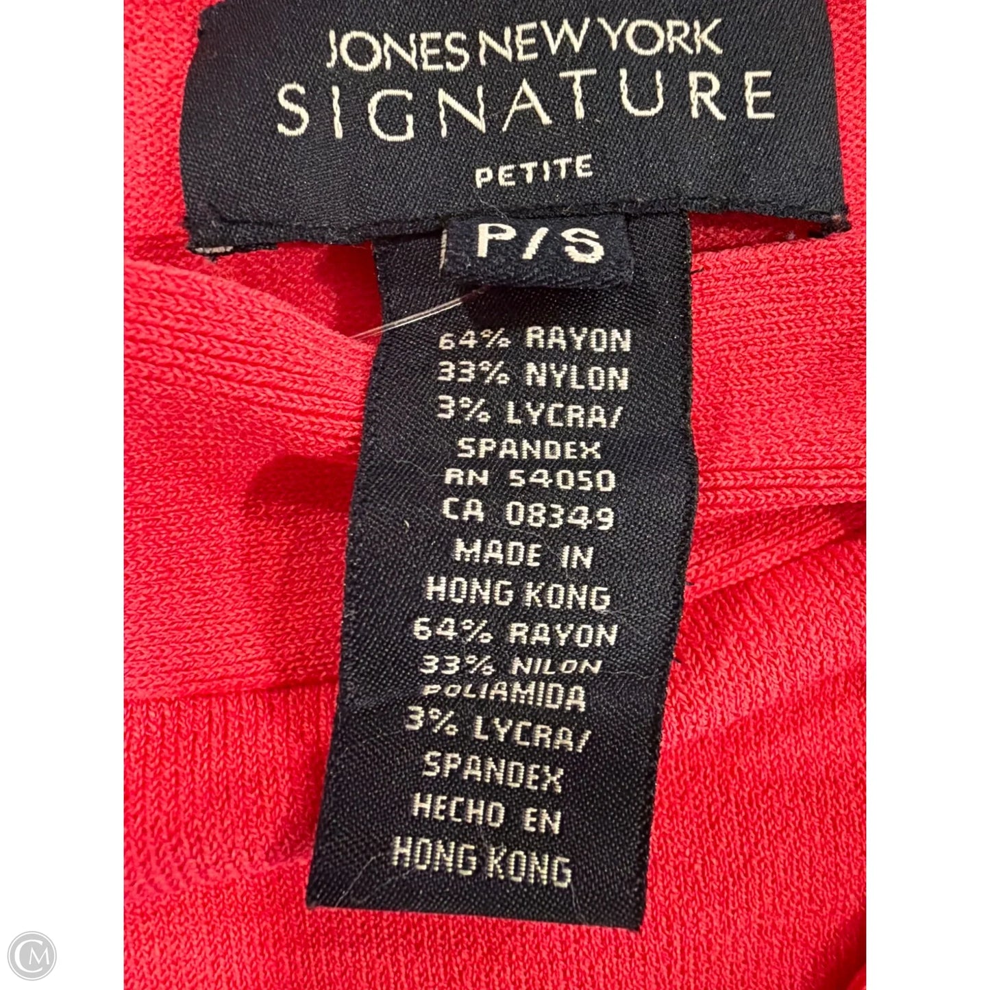 Top Long Sleeve By Jones New York In Pink, Size: Sp