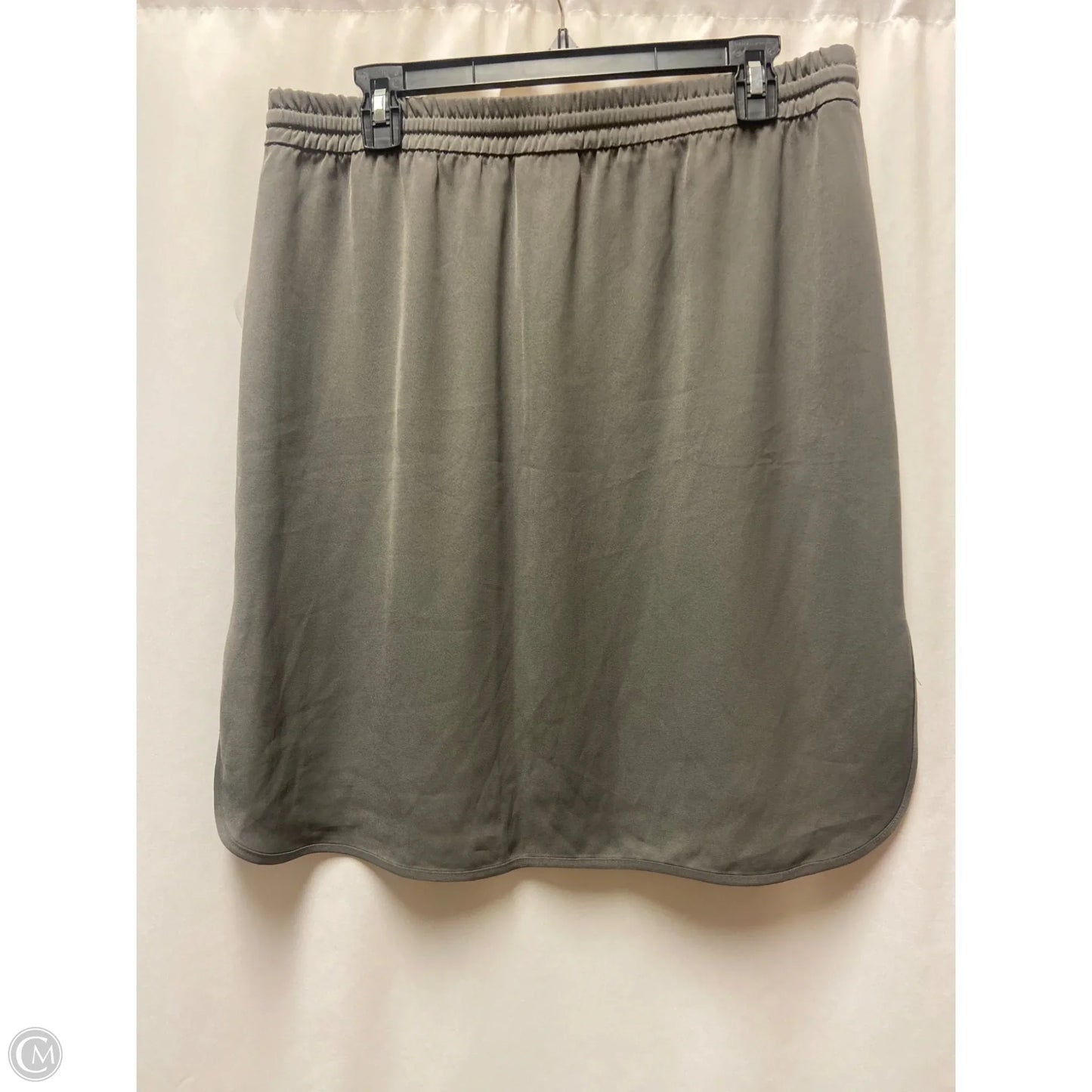 Skirt Midi By Apt 9 In Grey, Size: L