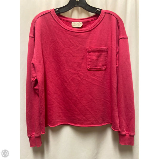 Sweatshirt Crewneck By Universal Thread In Pink, Size: M