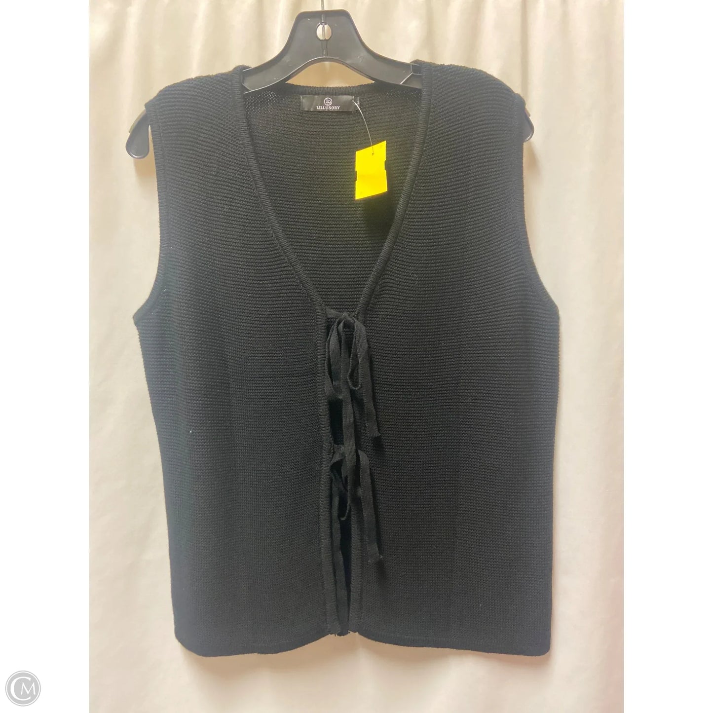 Top Sleeveless By Lillusory In Black, Size: L