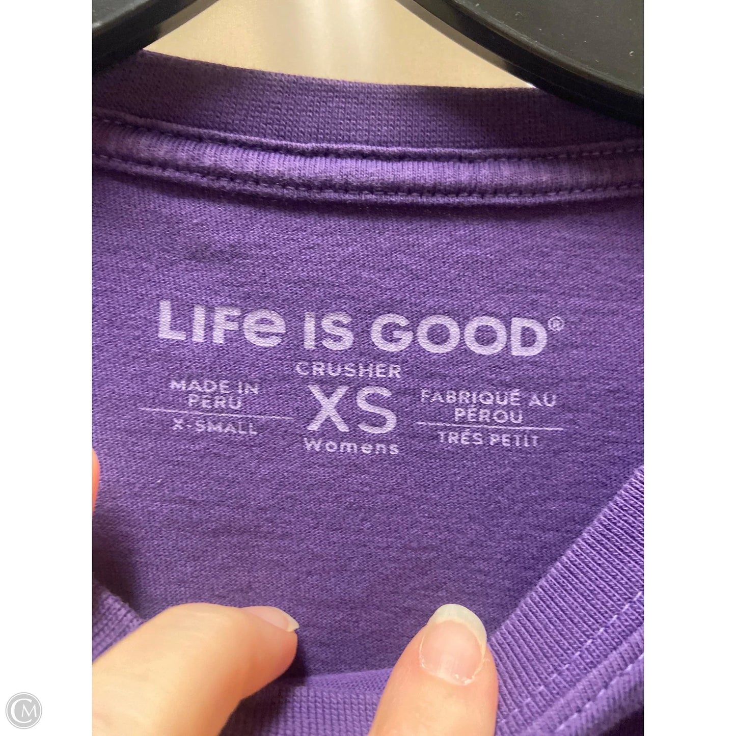 Top Long Sleeve By Life Is Good In Purple, Size: Xs