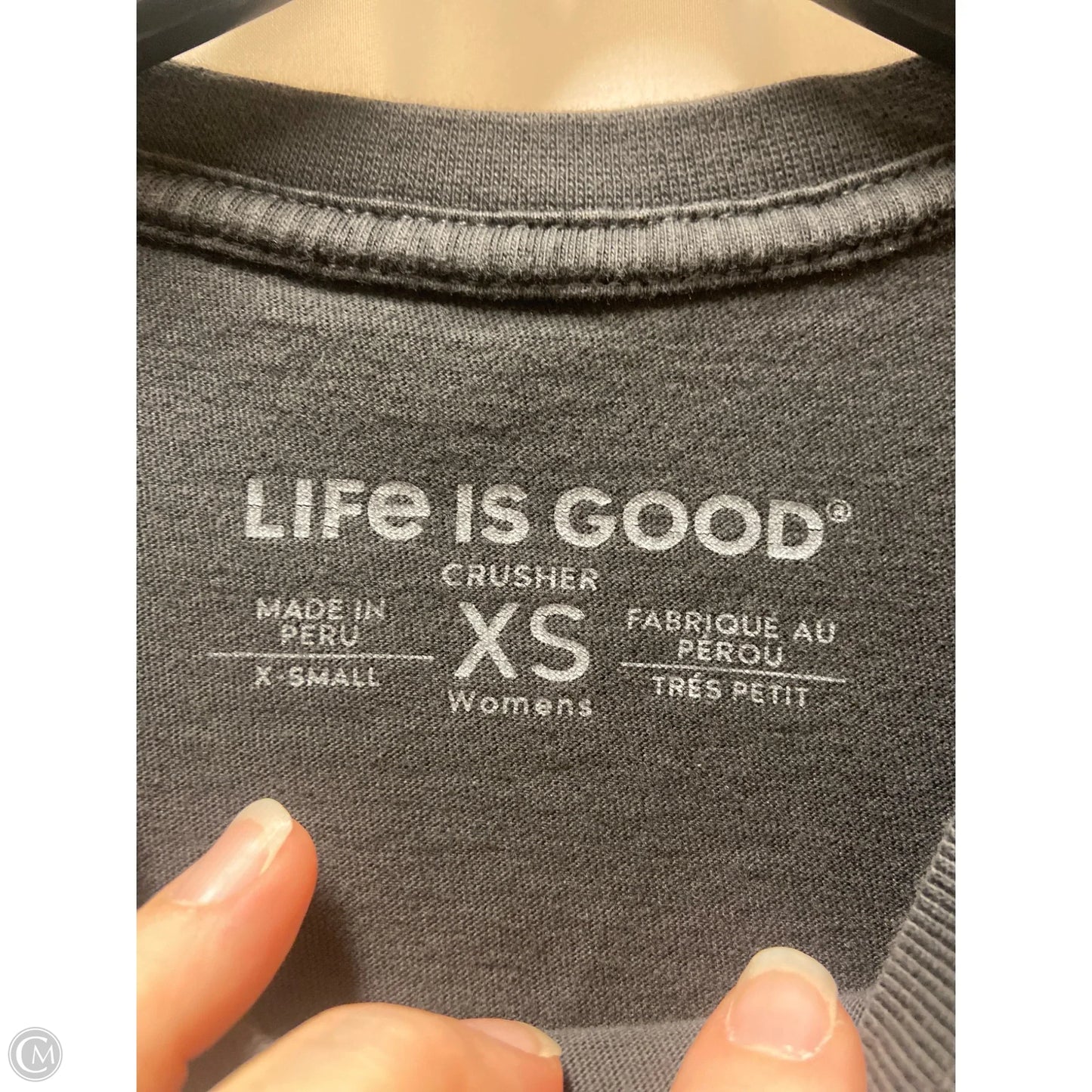 Top Long Sleeve By Life Is Good In Black, Size: Xs