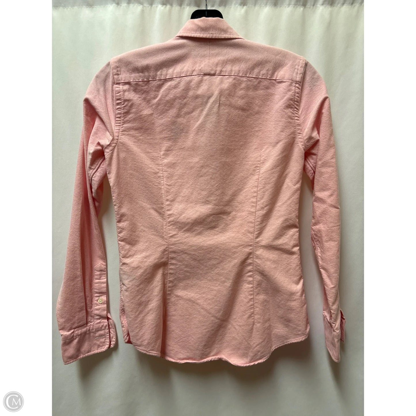 Top Long Sleeve By Ralph Lauren Blue Label In Pink, Size: Xs