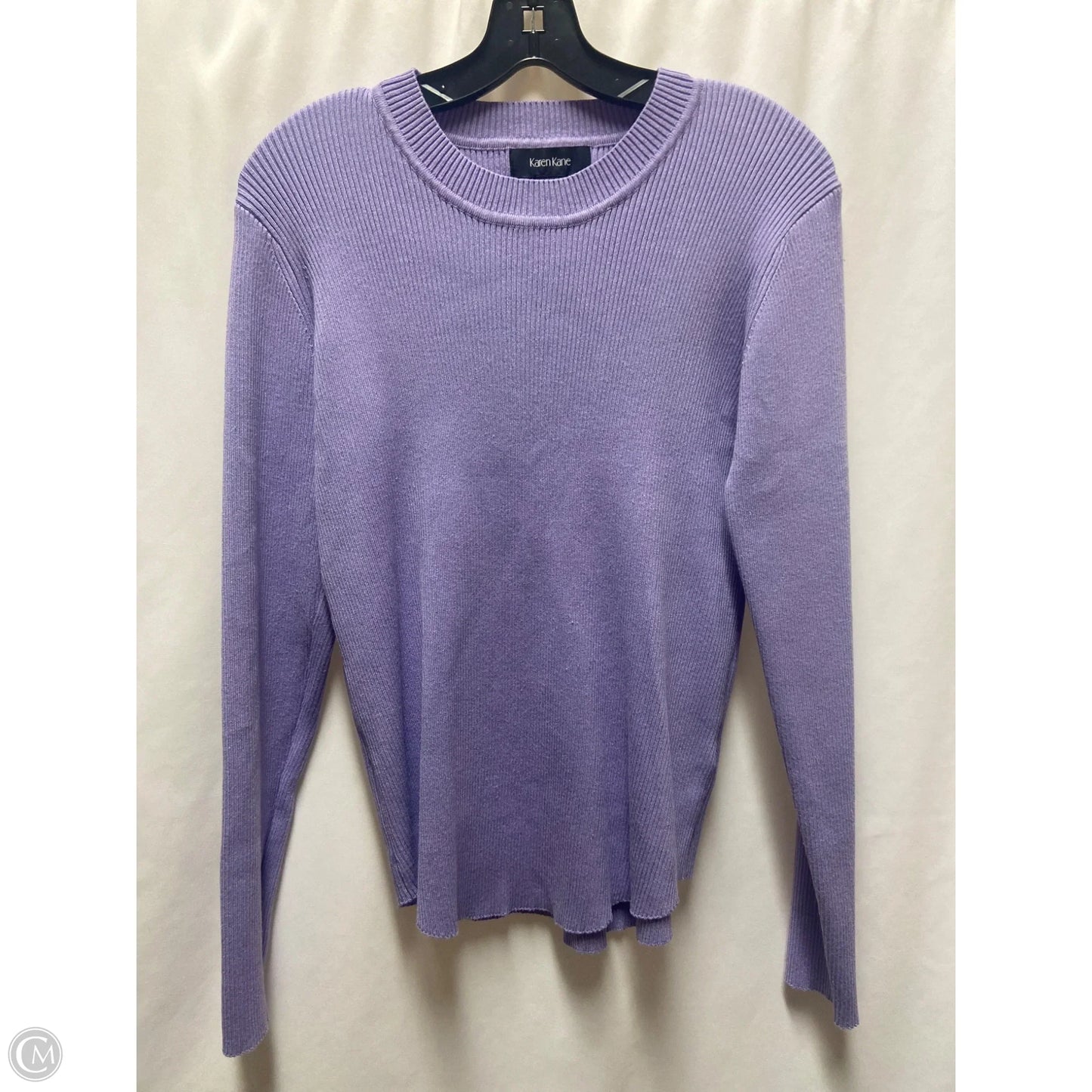 Top Long Sleeve By Karen Kane In Purple, Size: Xl