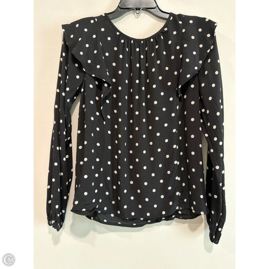 Top Long Sleeve By Gap In Black & White, Size: Xs