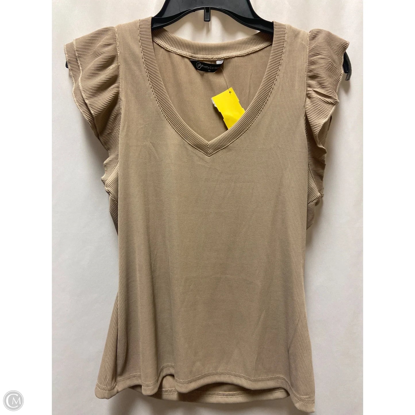 Top Sleeveless By Clothes Mentor In Brown, Size: M