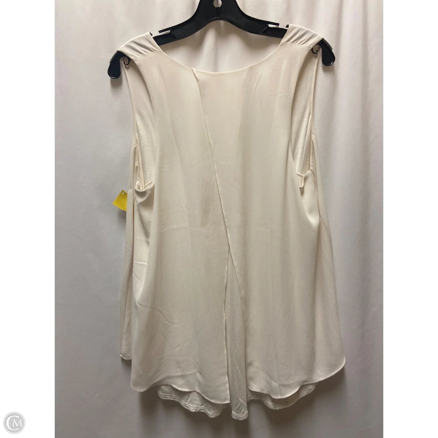 Top Sleeveless By Loft In White, Size: L