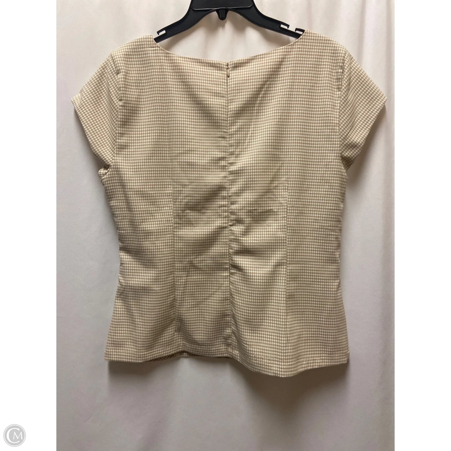 Top Short Sleeve By Ann Taylor In Brown, Size: M