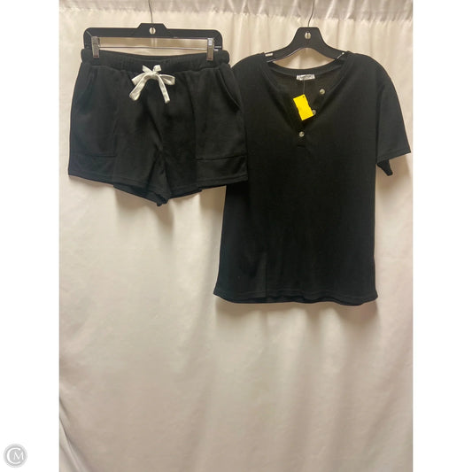 Shorts Set By Ekouaer In Black, Size: L
