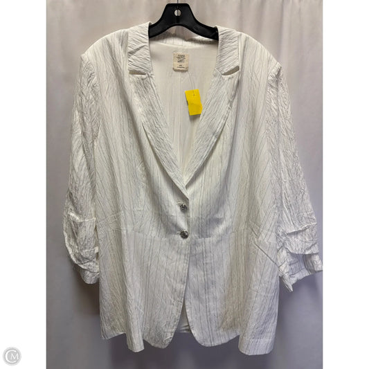 Blazer By Good Hart In White, Size: Xxl