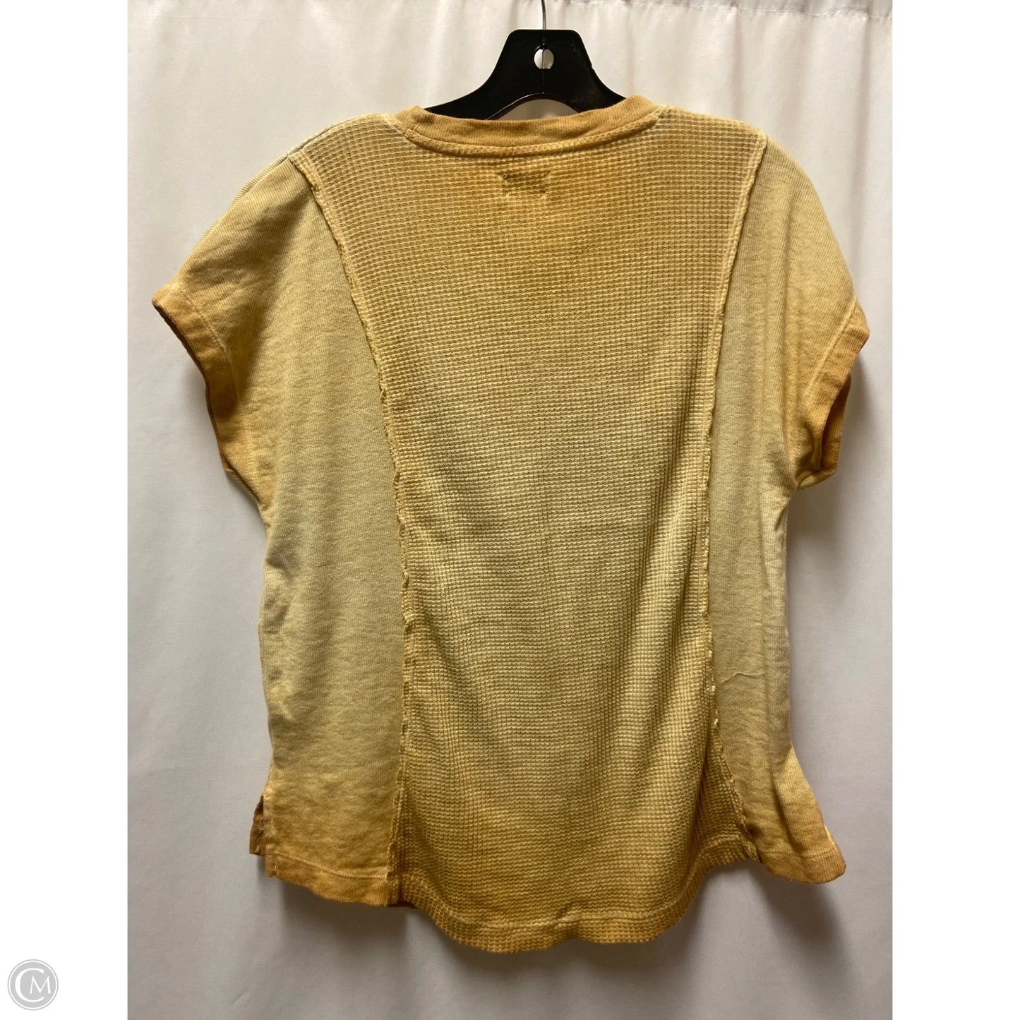 Top Short Sleeve By Wonderly In Yellow, Size: S