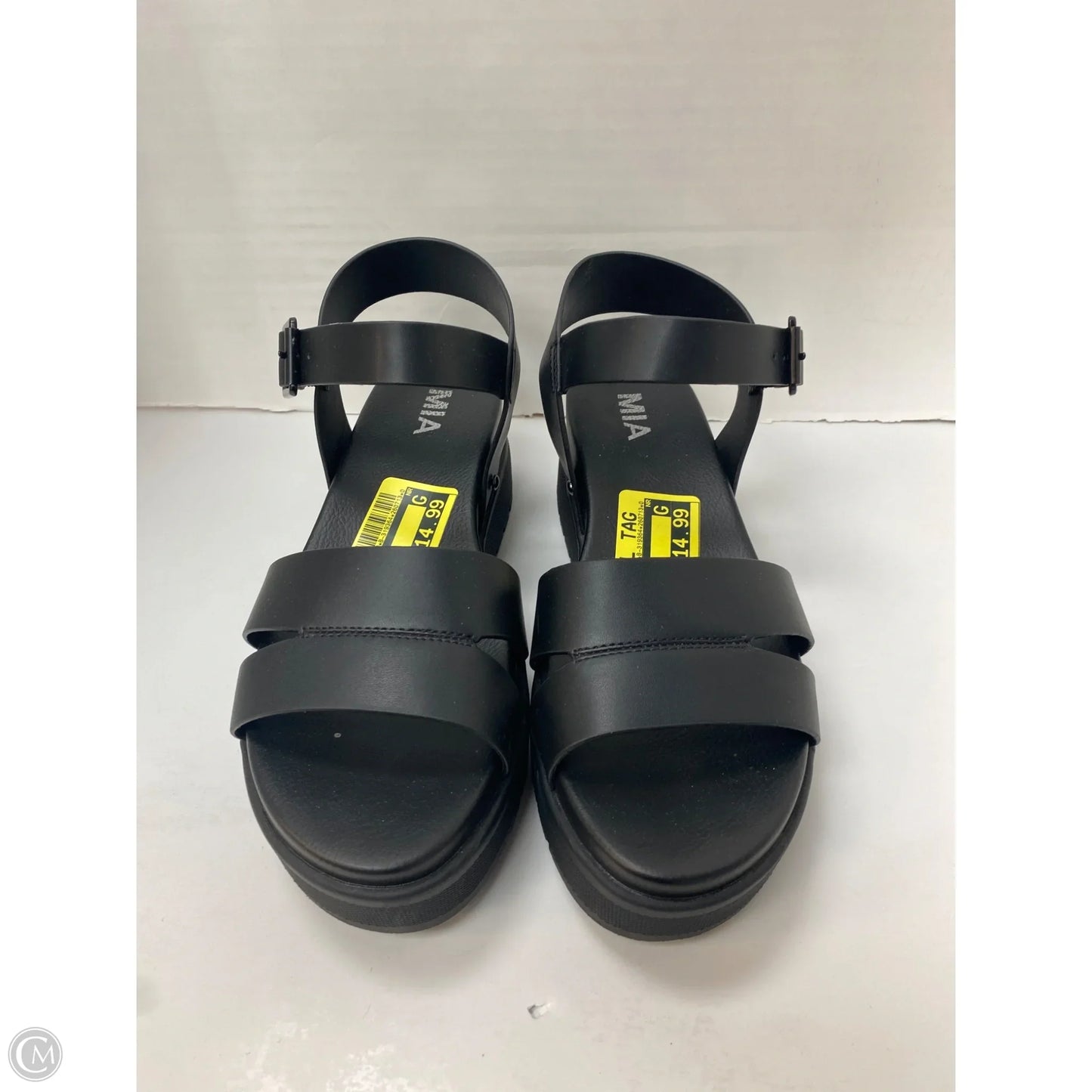 Sandals Flats By Mia In Black, Size: 8