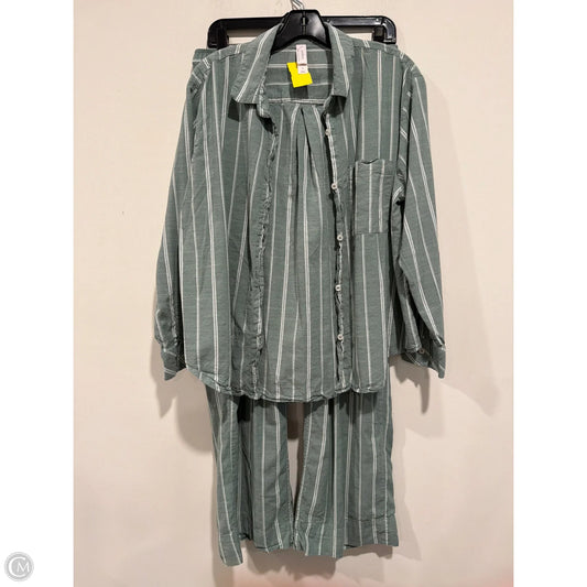 Pajamas 2pc By Auden In Grey, Size: M