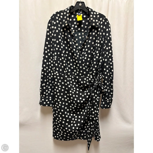 Dress Casual Midi By Clothes Mentor In Black & White, Size: Xxl