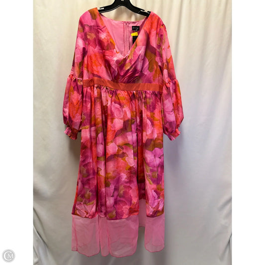 Dress Casual Maxi By Clothes Mentor In Pink, Size: Xl