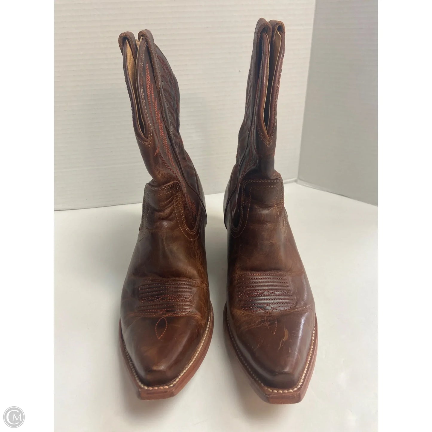 Boots Western By Clothes Mentor In Brown, Size: 9.5